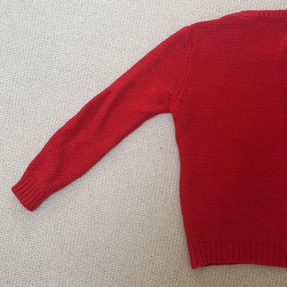 Sandro red wool sweater, size small. Made in Italy. - Picture 7 of 11